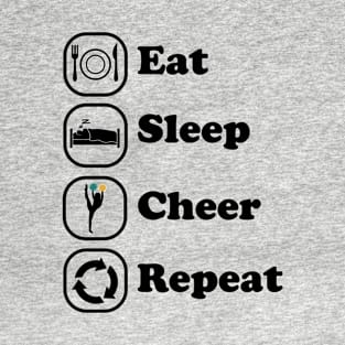 Eat Sleep Cheer Repeat T-Shirt